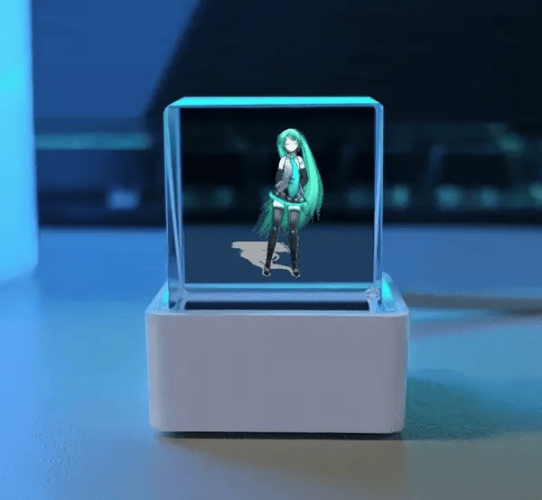 Cutevision hologram cube — this is a 3D cute vision cube vision display